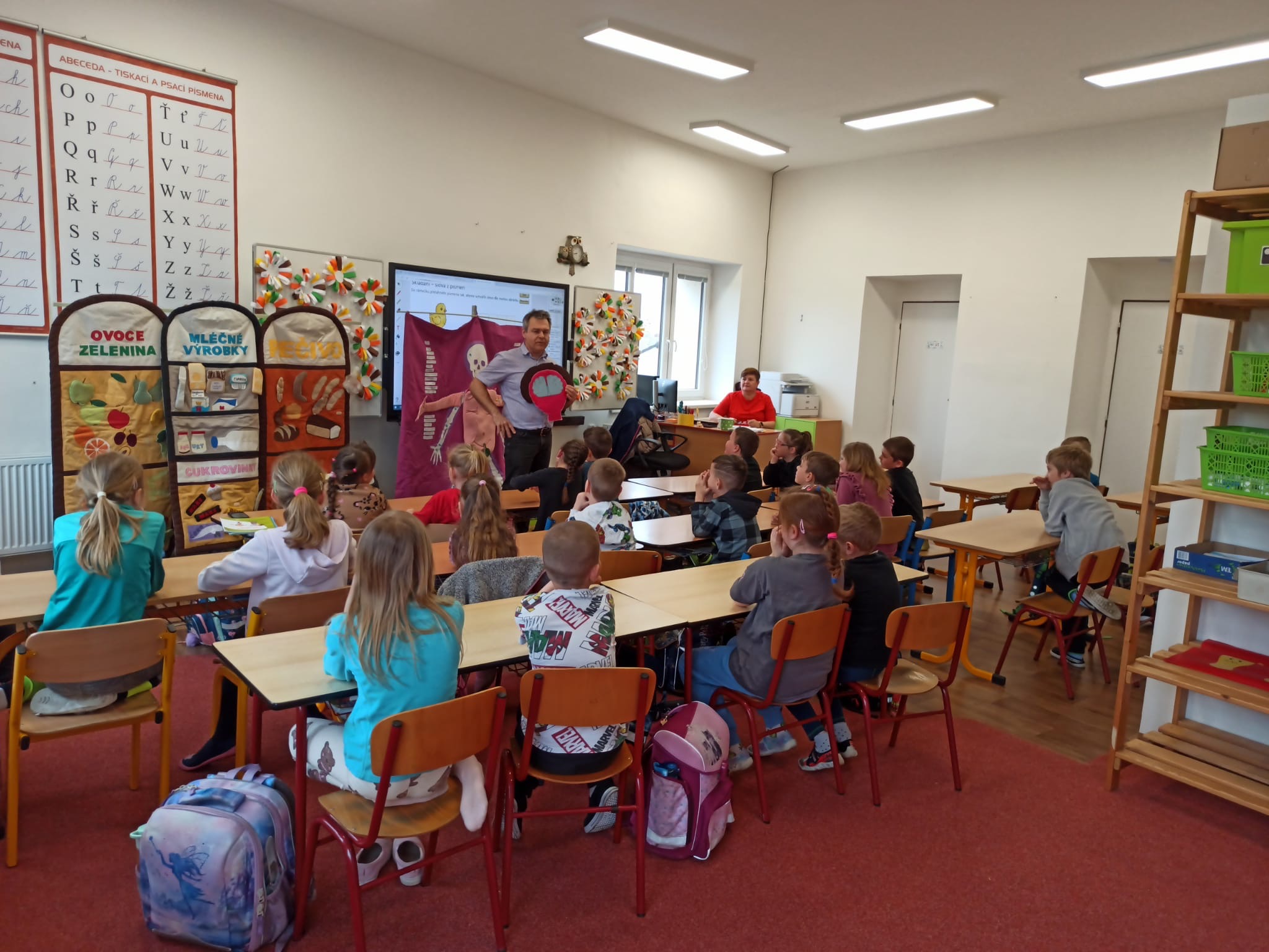 Děti při programu Jíme zdravě